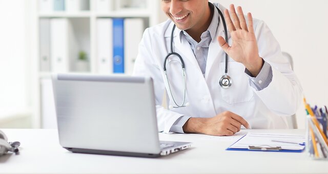 Doctor-utilizing-future-telehealth-technology-for-remote-consultation